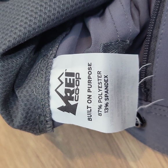 REI CO-OP Gray Regular Fit Adjustable Hem Water Resistant Hiking Pants - Picture 2 of 16